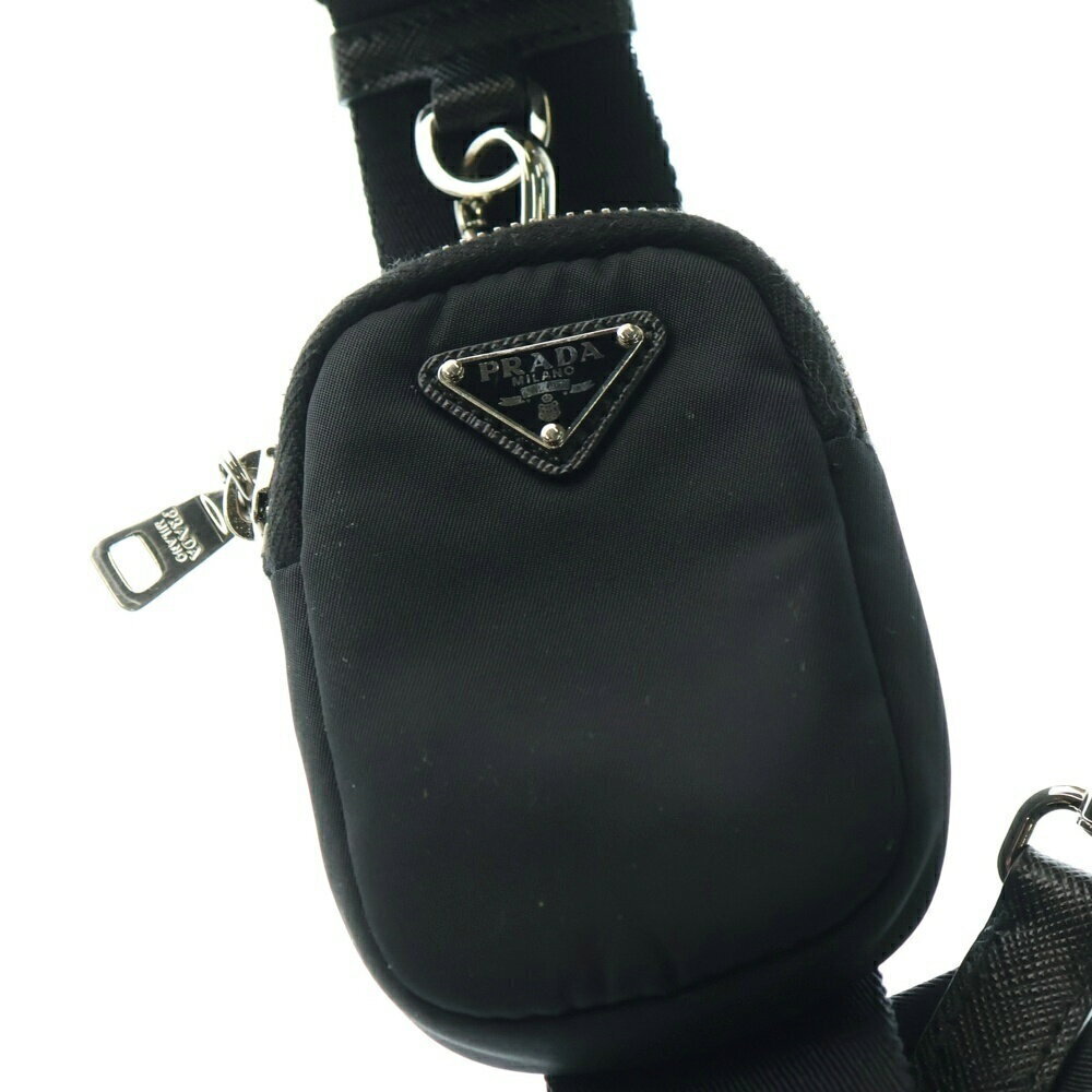 Prada Nylon Edition Re RED Shoulder Handbag Black Bag - Picture 6 of 6